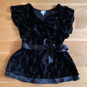 Elegant velvet Tracy Reese blouse